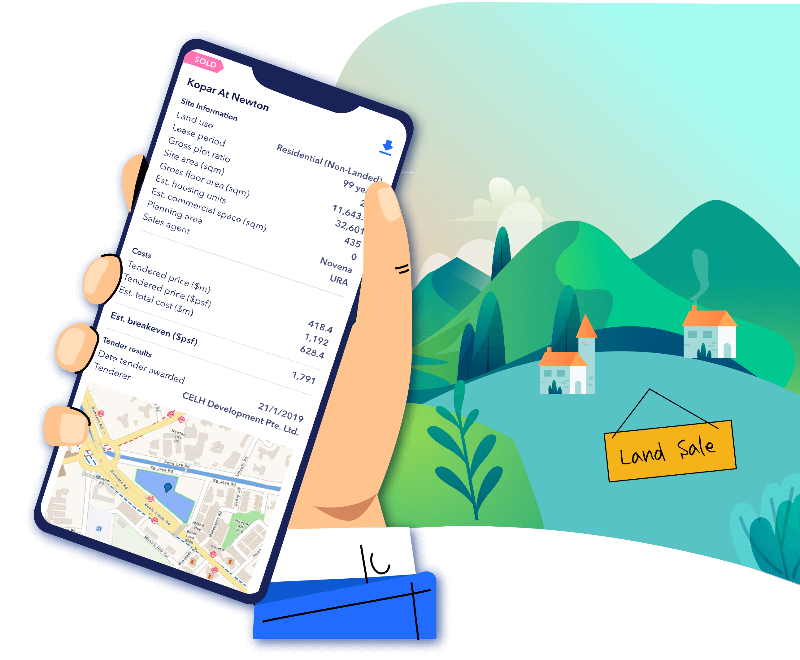 land sale header